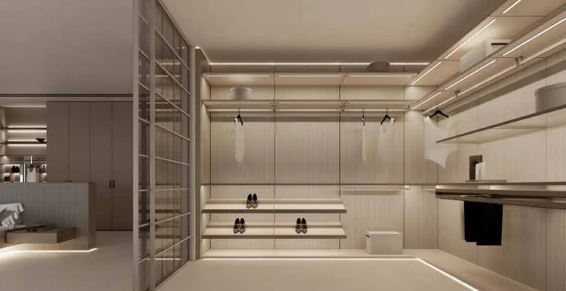 Modular walk-in wardrobe