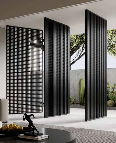 Perforated screen partitions